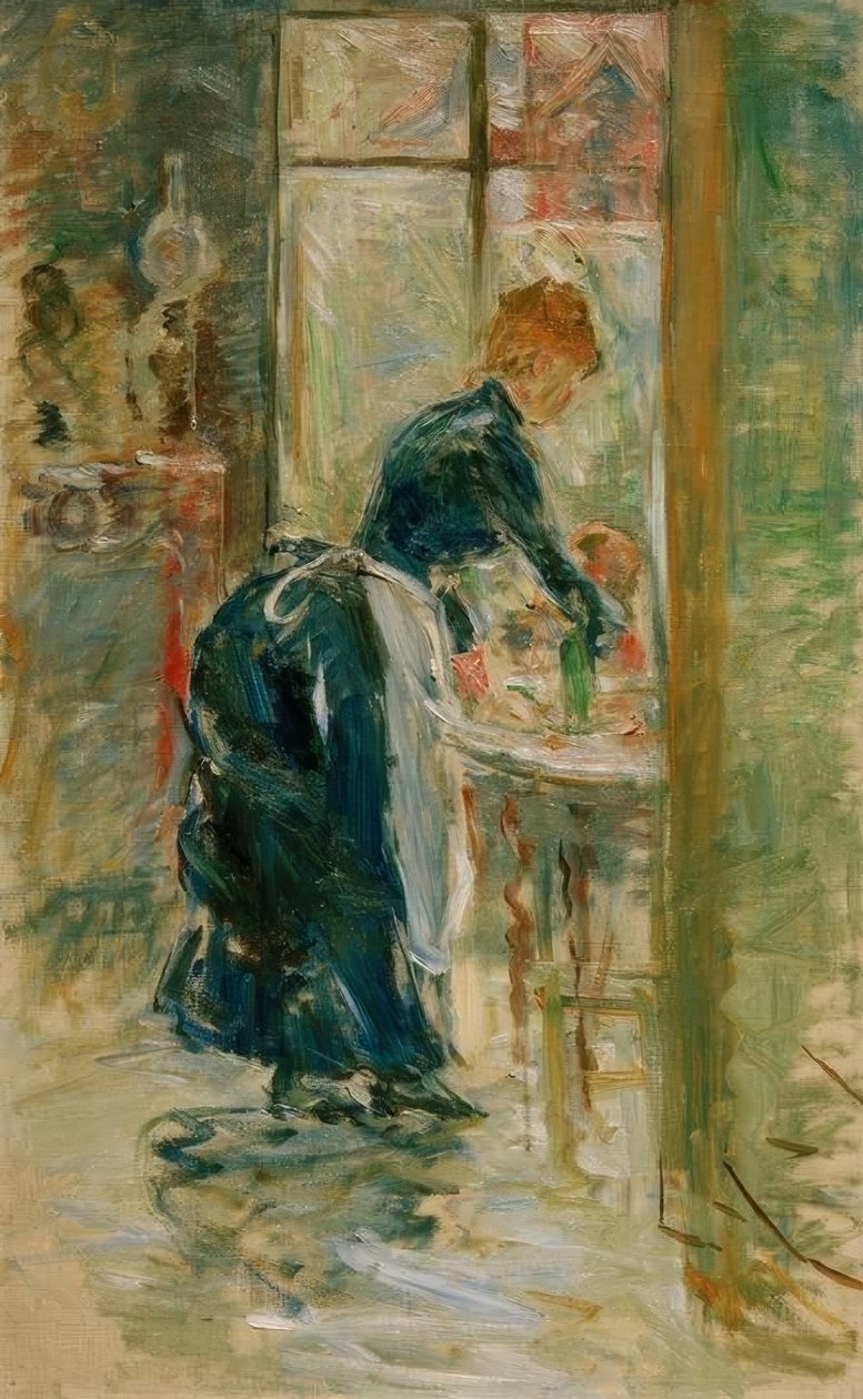 Het kleine dienstmeisje door Berthe Morisot
