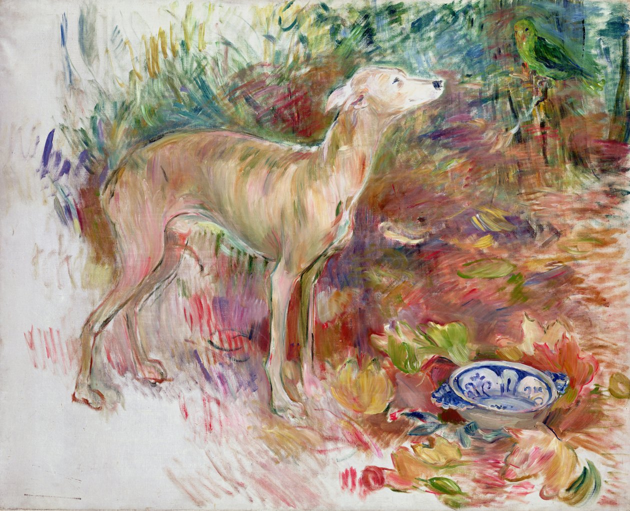 Laerte de windhond, 1894 door Berthe Morisot