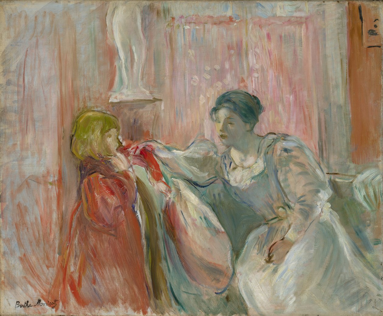 Jonge vrouw en kind, 1894 door Berthe Morisot