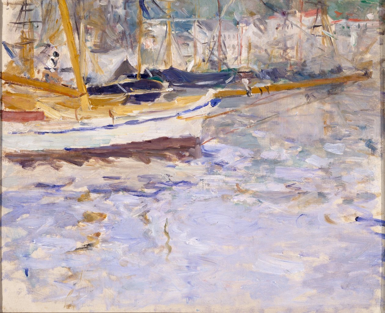 De haven van Nice door Berthe Morisot