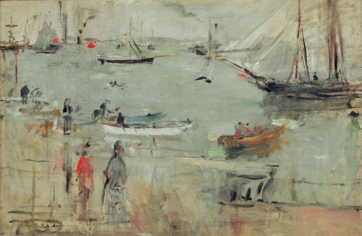 Havenscène, Isle of Wight door Berthe Morisot