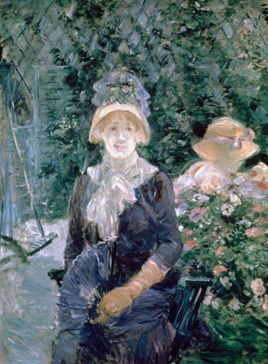 In de tuin, 1883 door Berthe Morisot