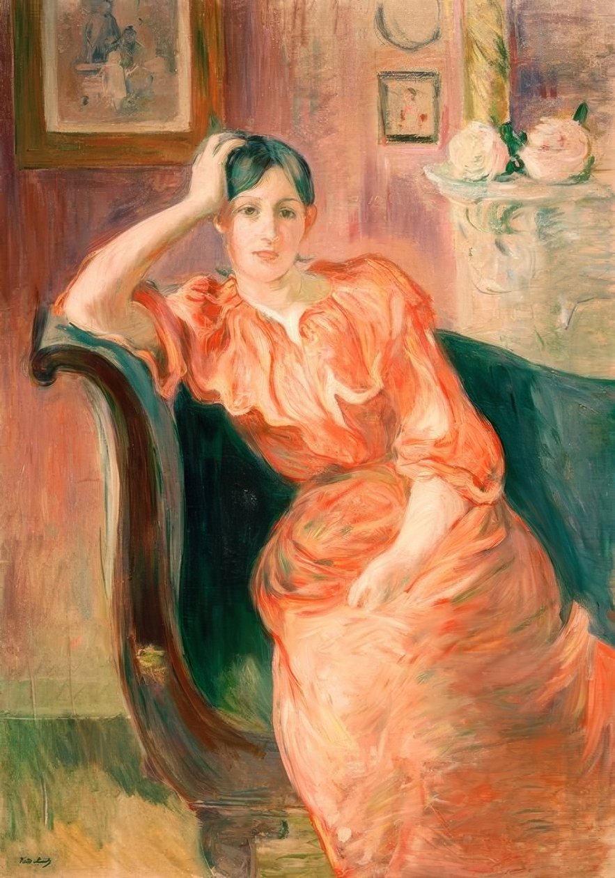 Voedster en baby door Berthe Morisot