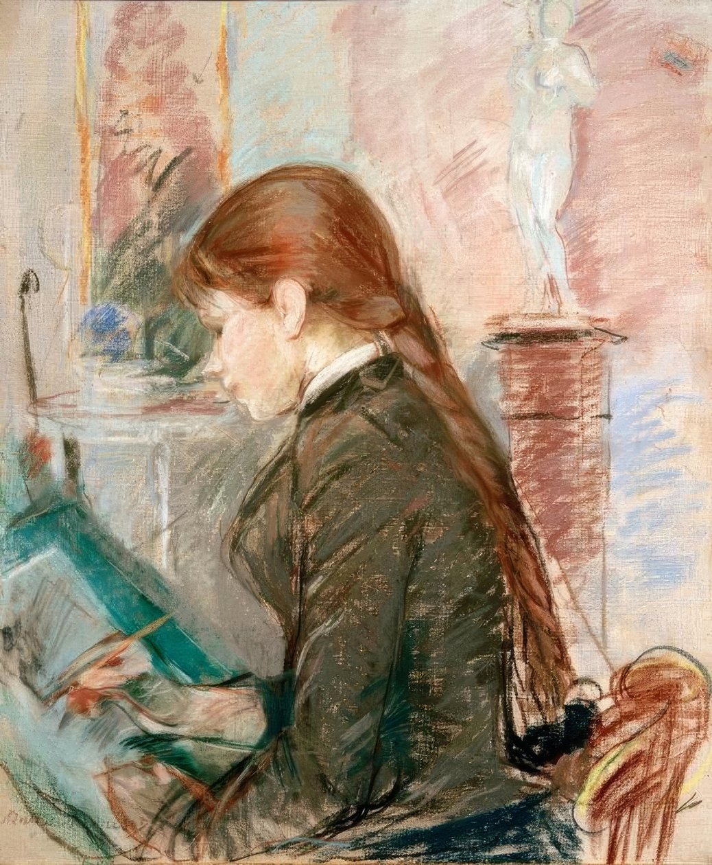 Paule Gobillard tekent door Berthe Morisot