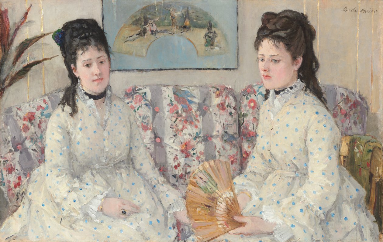 De zusters, 1869 door Berthe Morisot