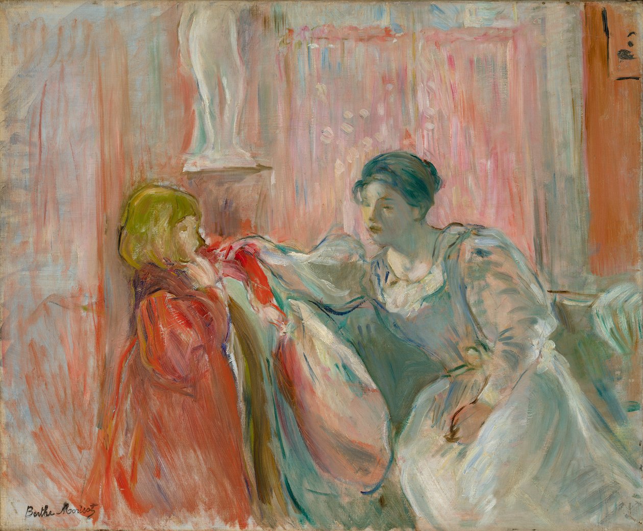 Jonge Vrouw en Kind door Berthe Morisot
