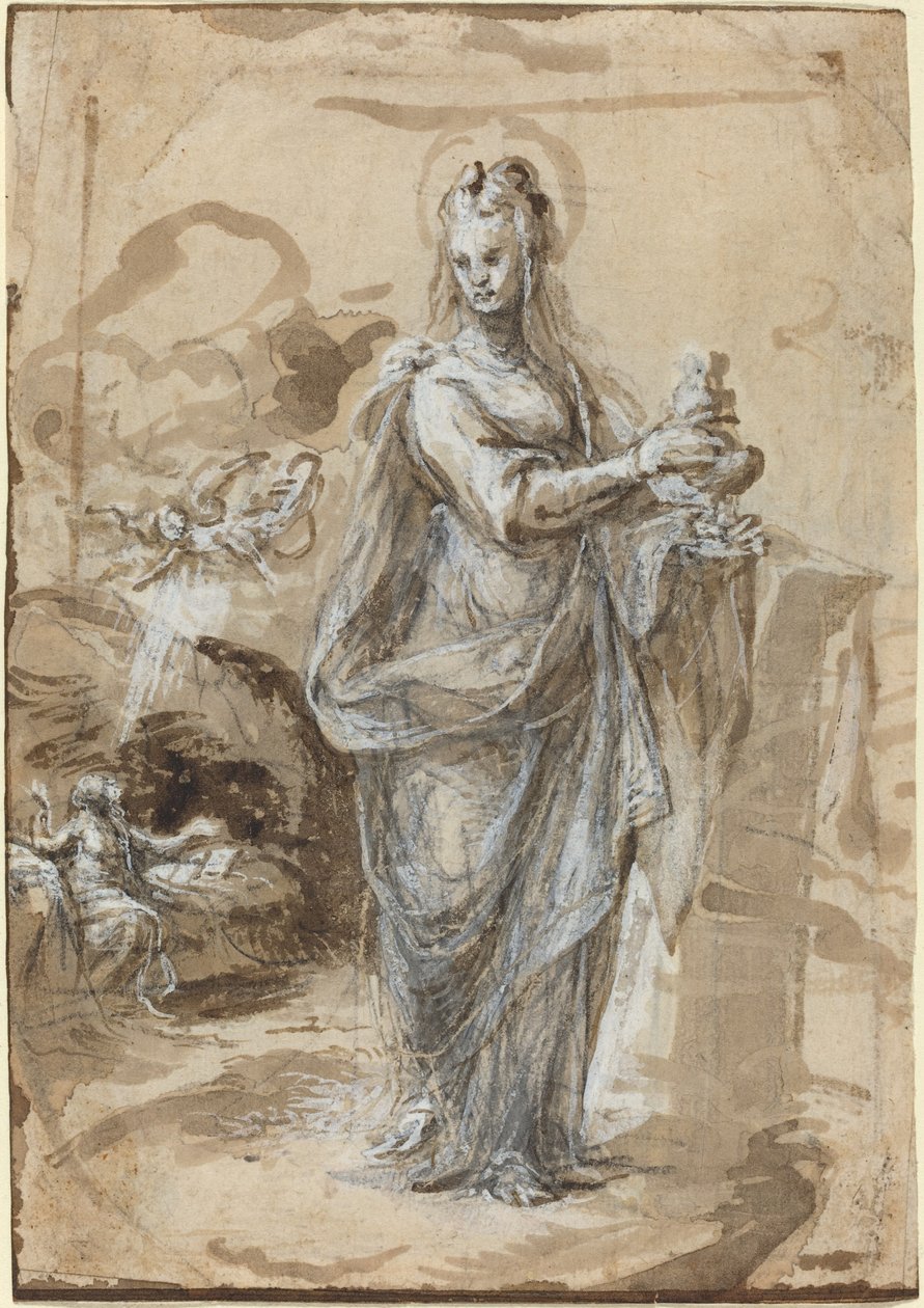 Maria Magdalena [recto] door Biagio Pupini