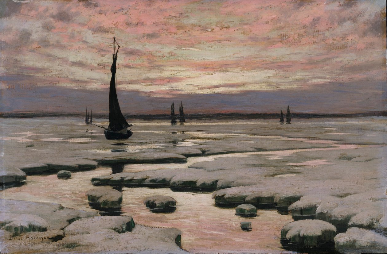Winter Zonsondergang door Birge Harrison