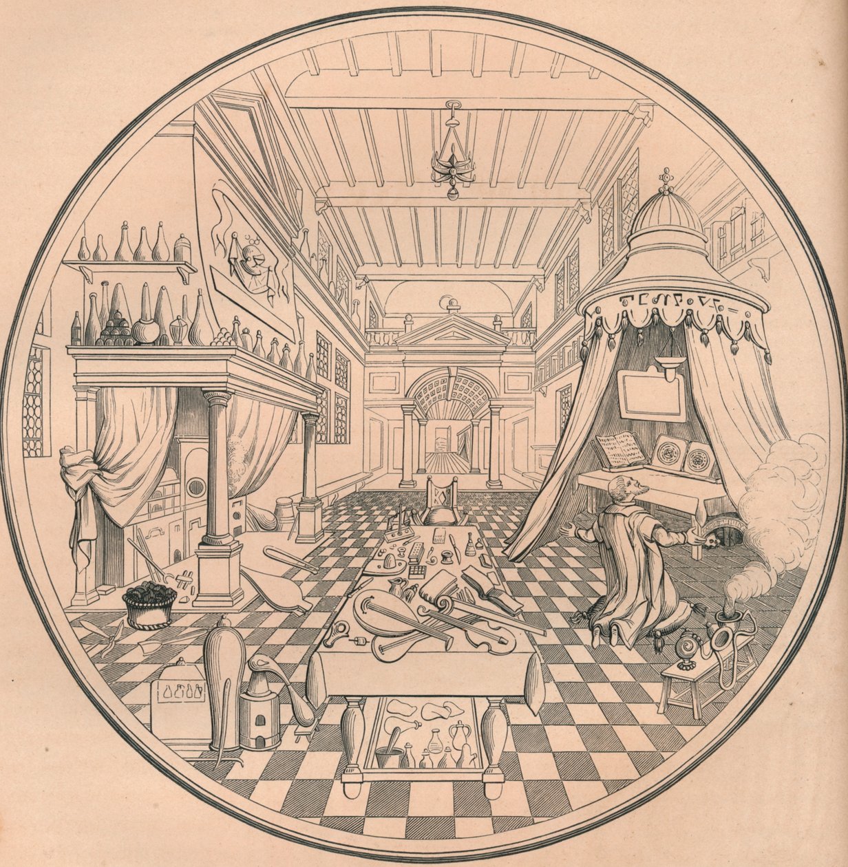 De Alchemist, 16e eeuw, 1849 door Bisson and Cottard