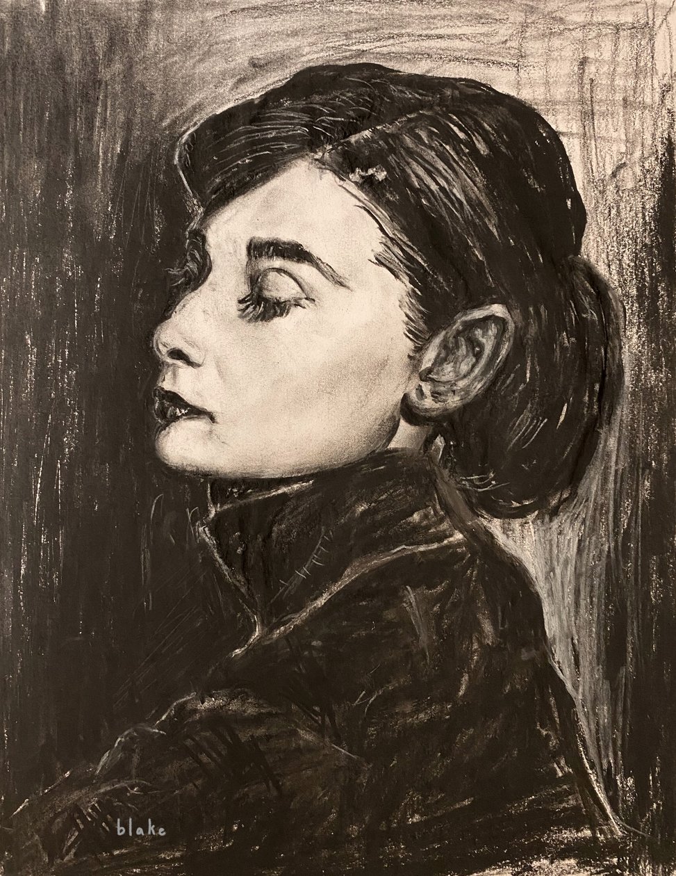 Audrey Hepburn, ca.2021 door Blake Munch