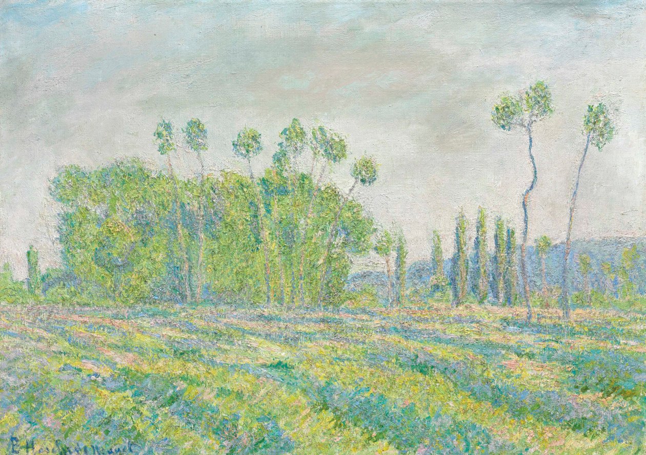 Frans:  Giverny, Peupliers des Ajoux door Blanche Hoschede Monet