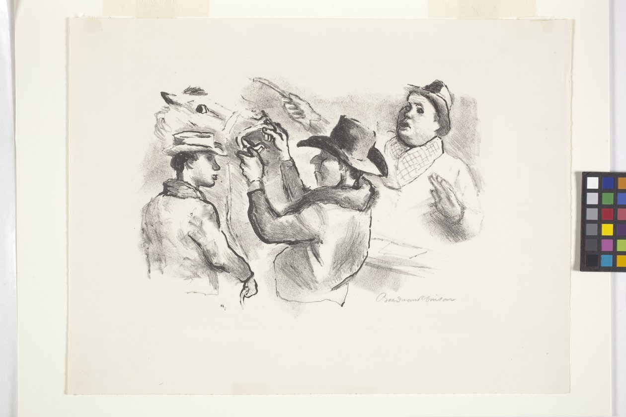 Paardenveiling door Boardman Robinson