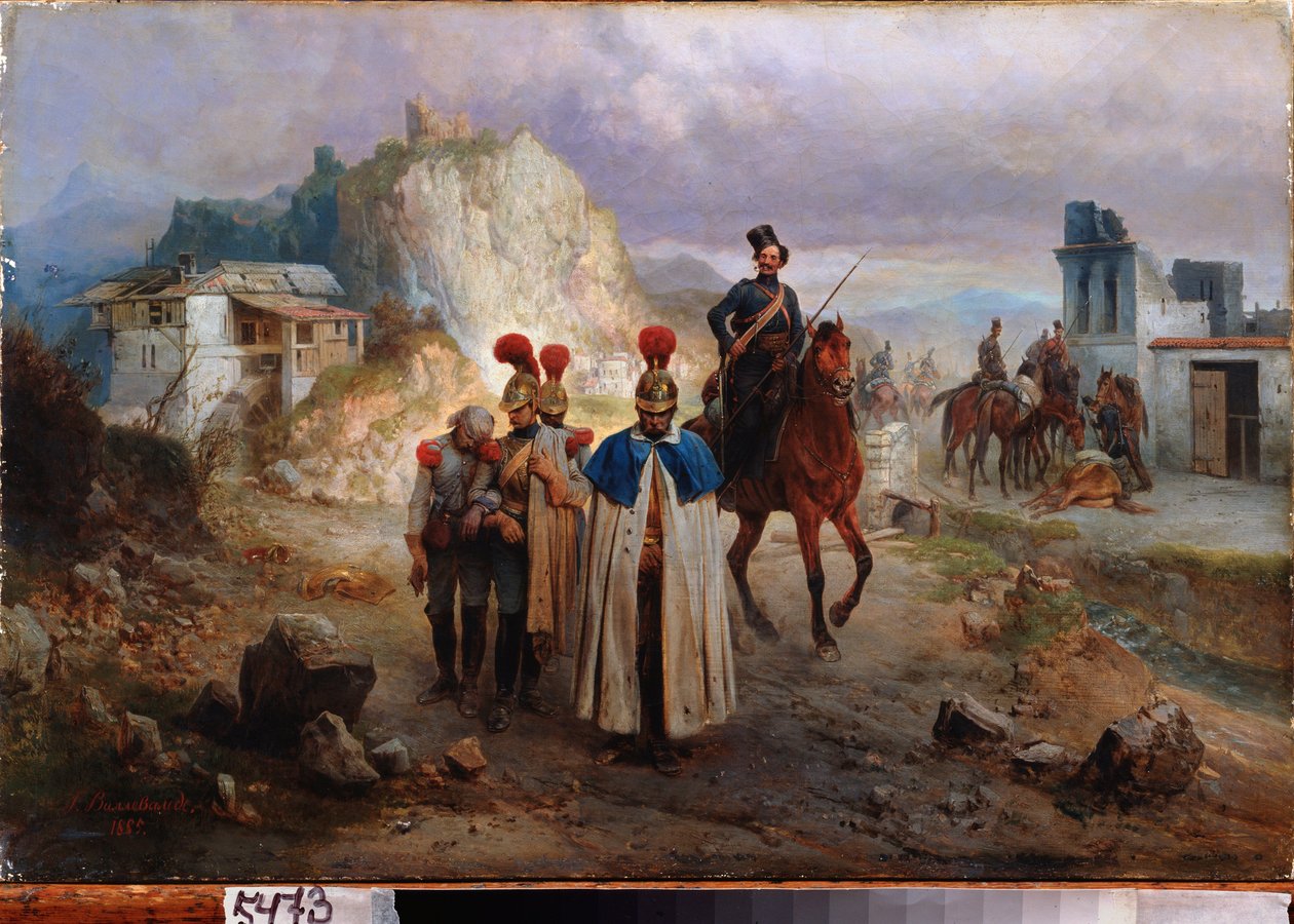De gevangen Franse mannen in 1814 door Bogdan Willewalde