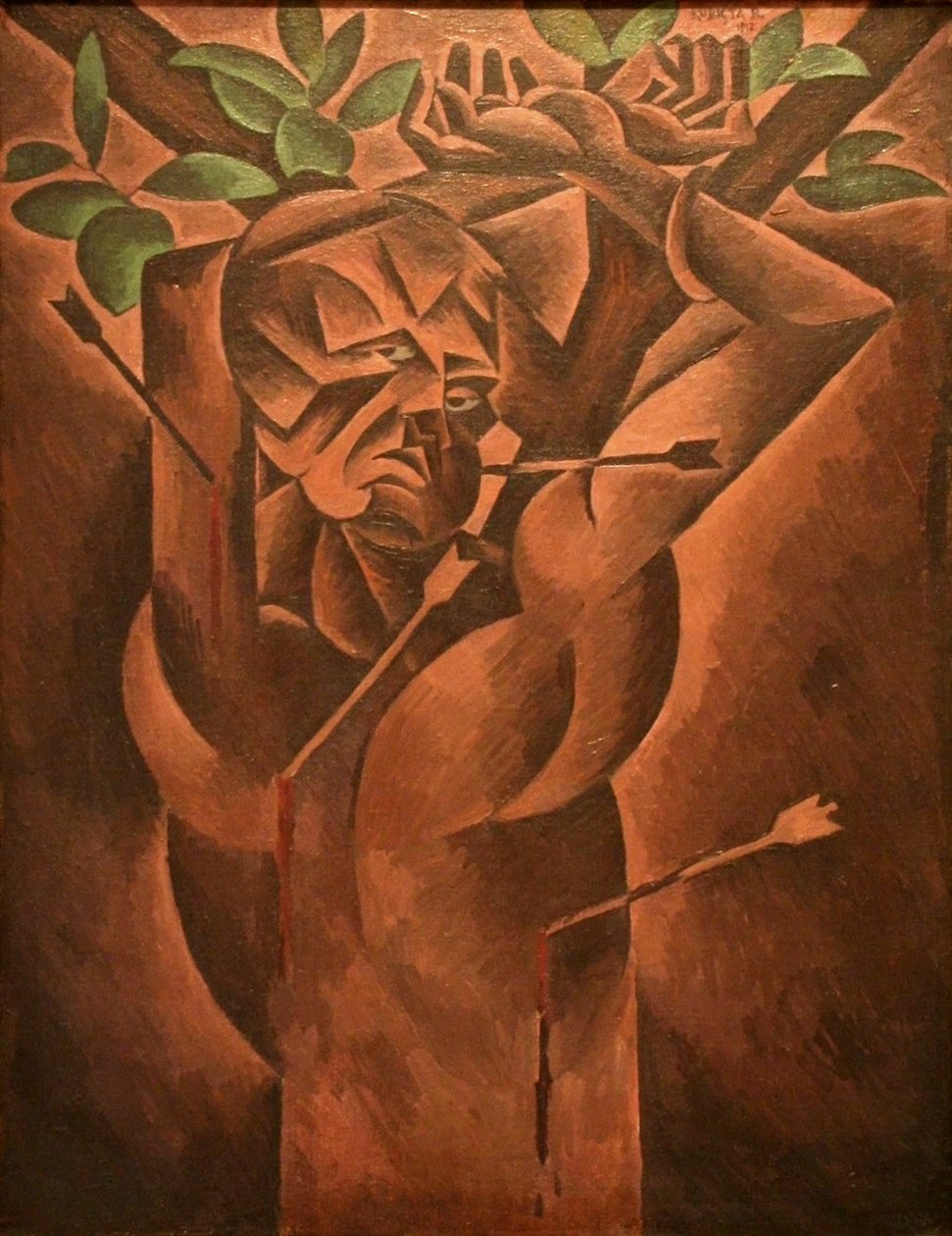 Sint Sebastiaan door Bohumil Kubišta