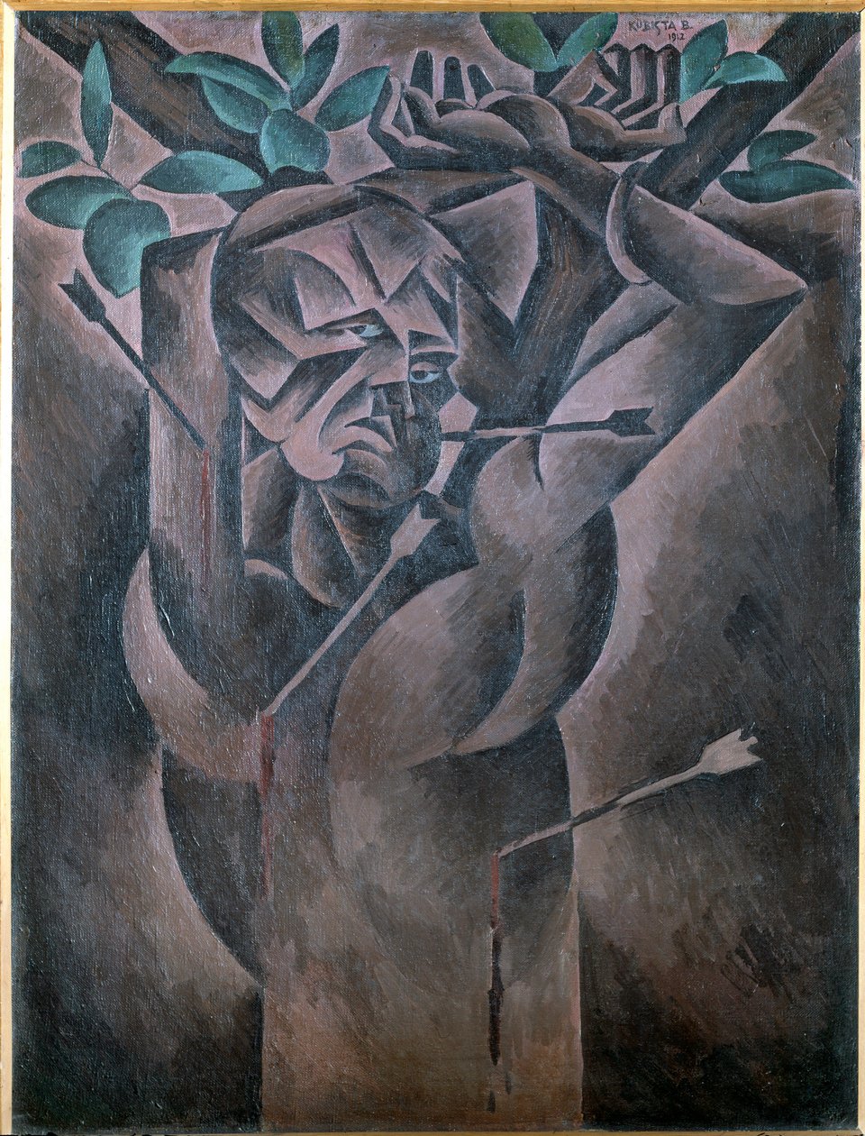 Sint-Sebastiaan door Bohumil Kubišta