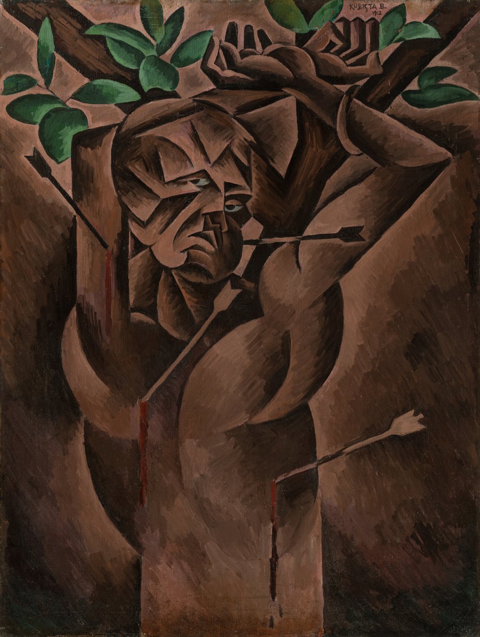 St. Sebastiaan door Bohumil Kubišta