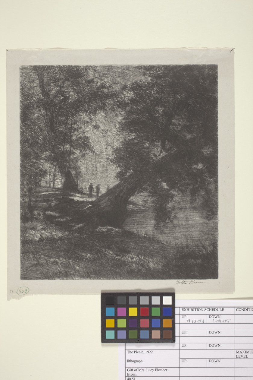 De picknick door Bolton Coit Brown