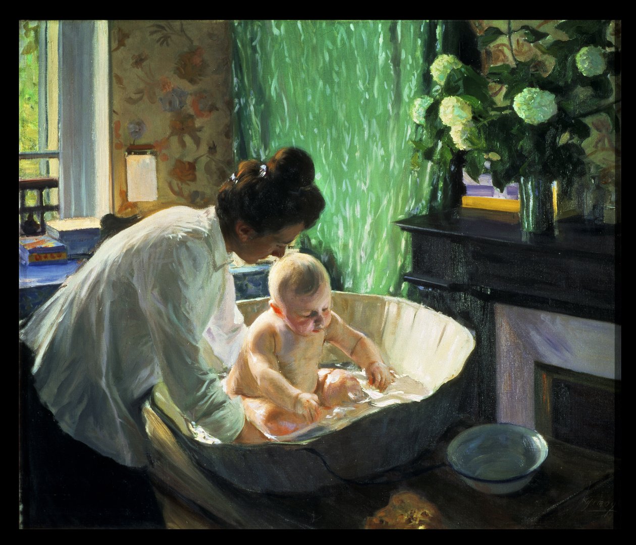 Ochtend, 1910 door Boris Mikhailovich Kustodiev