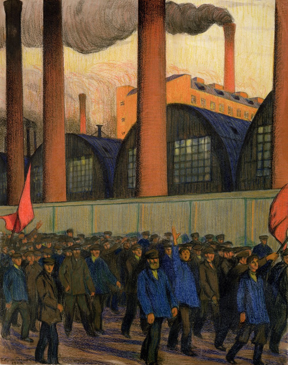 Staking door Boris Mikhailovich Kustodiev