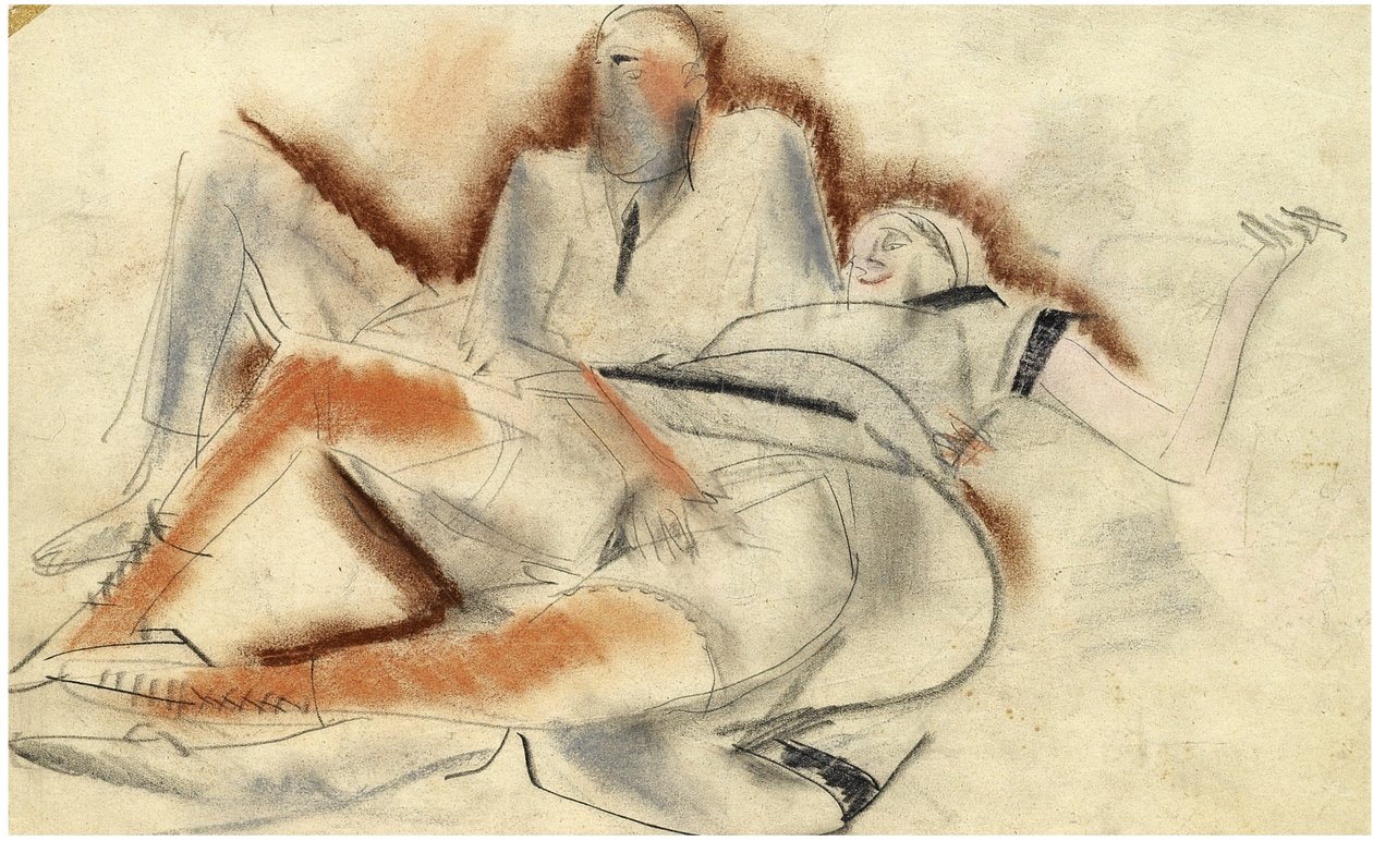 Erotische tekening door Boris Dmitrievich Grigoriev