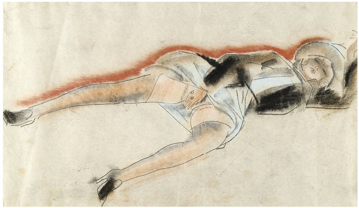 Erotische tekening door Boris Dmitrievich Grigoriev