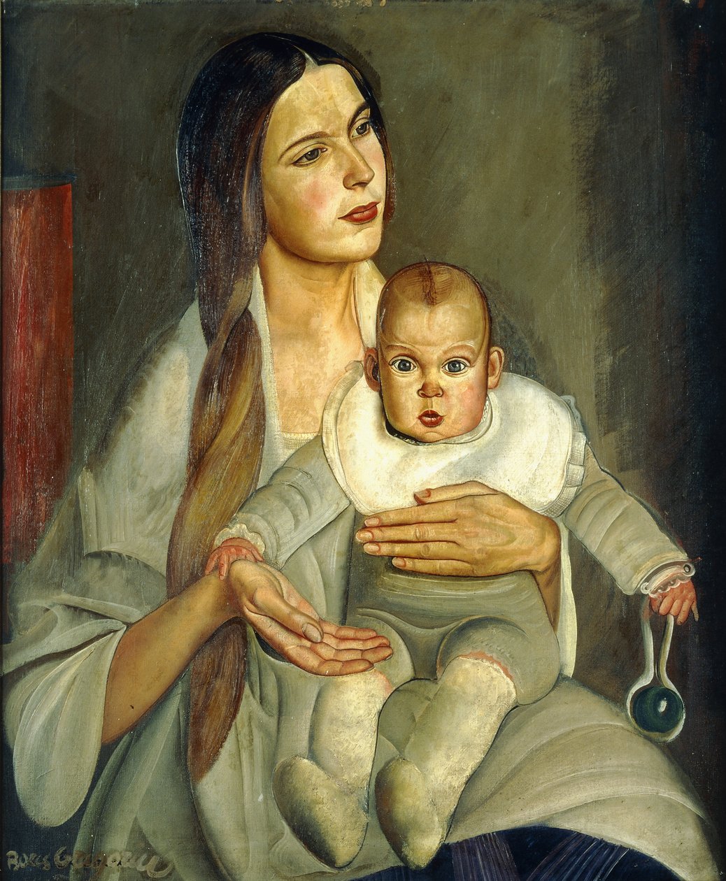 Moederschap door Boris Dmitrievich Grigoriev