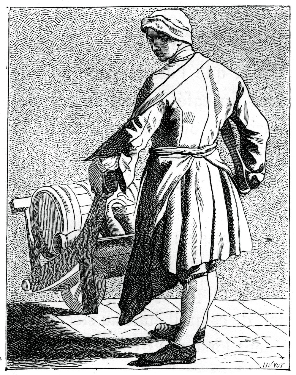 Reizende azijnfabrikant, 1737-1742 door Bouchardon