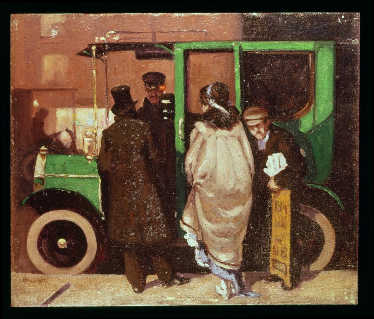 De taxi, c.1908-10 door Brake Baldwin