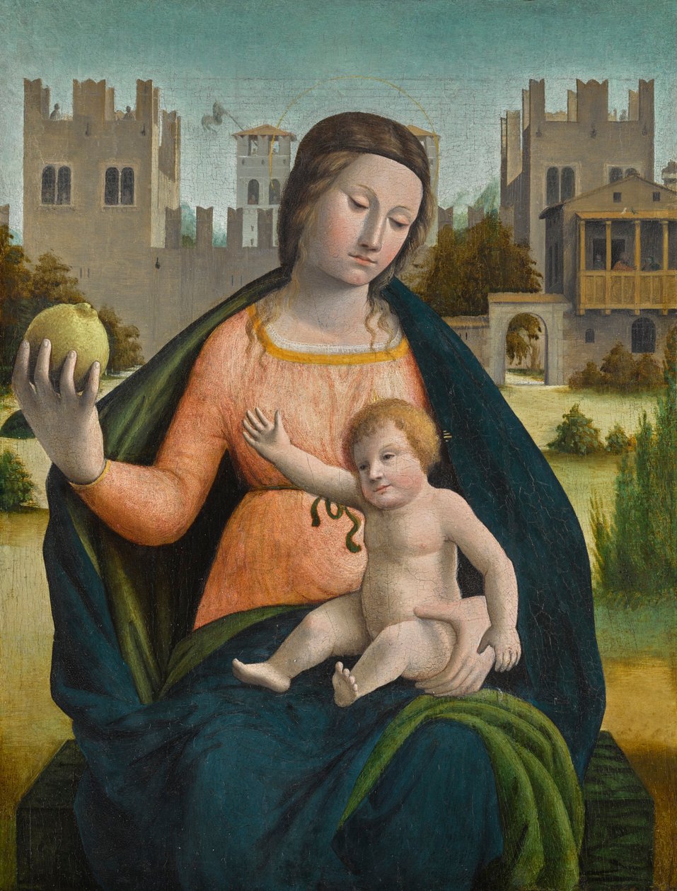 Bramantino - MADONNA EN KIND door Bramantino