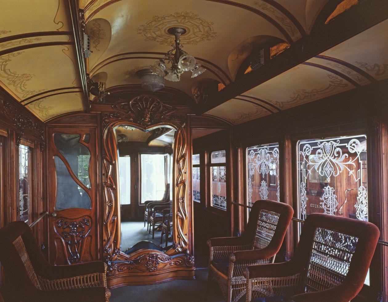 Interieur van een Trein door Brazilian School