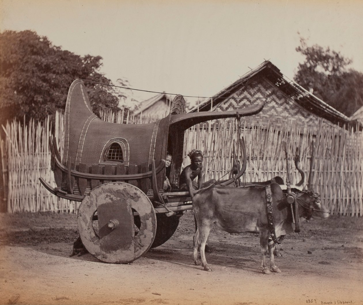 Landkar, Birma (1886-88) door British Photographer