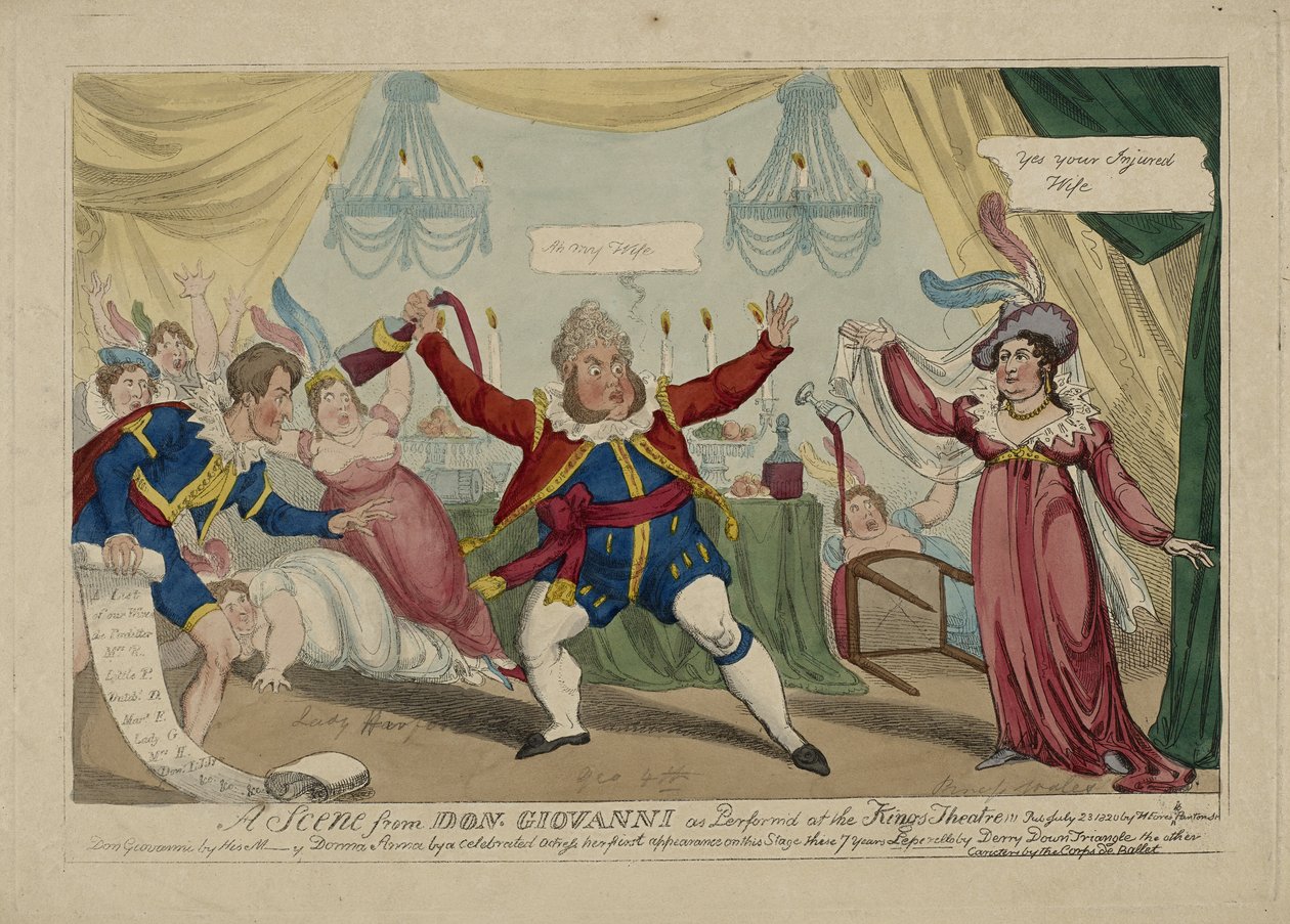 Een scène uit Don Giovanni door British School