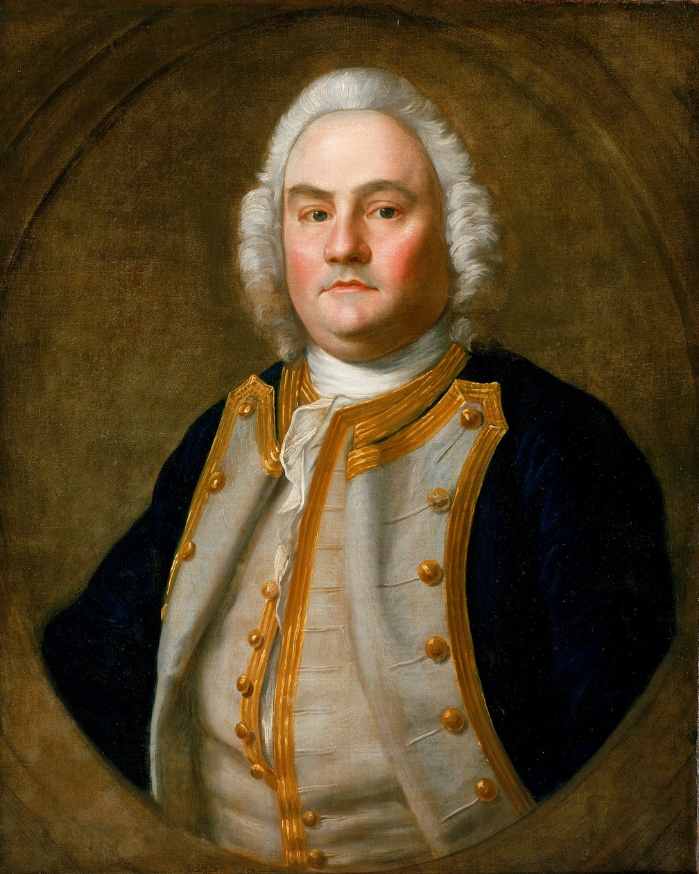 Kapitein Justinian Nutt (circa 1710-59) door British School