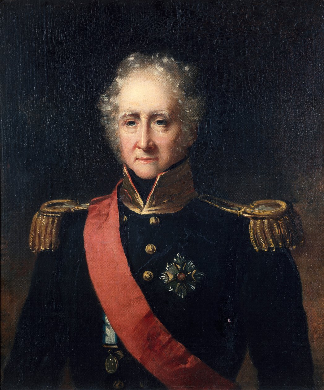 Portret van een admiraal, circa 1830 door British School