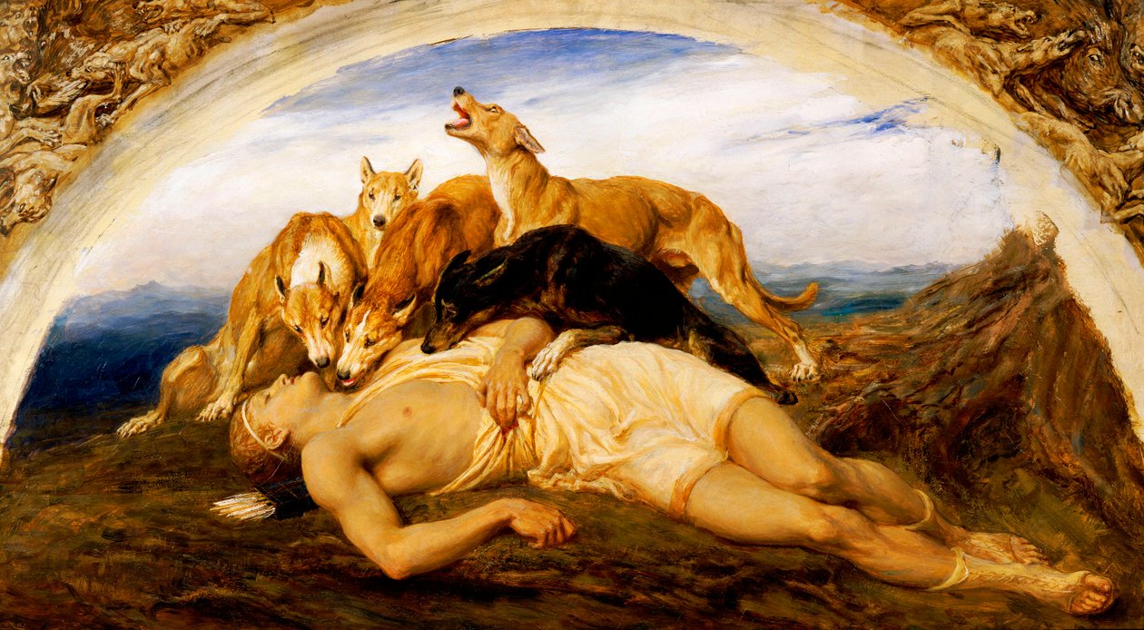 Adonis Gewond door Briton Riviere