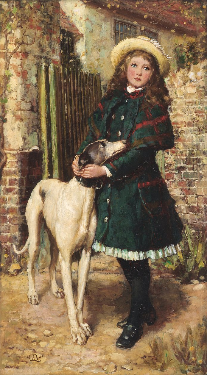 Bij de tuinpoort, 1887 door Briton Riviere
