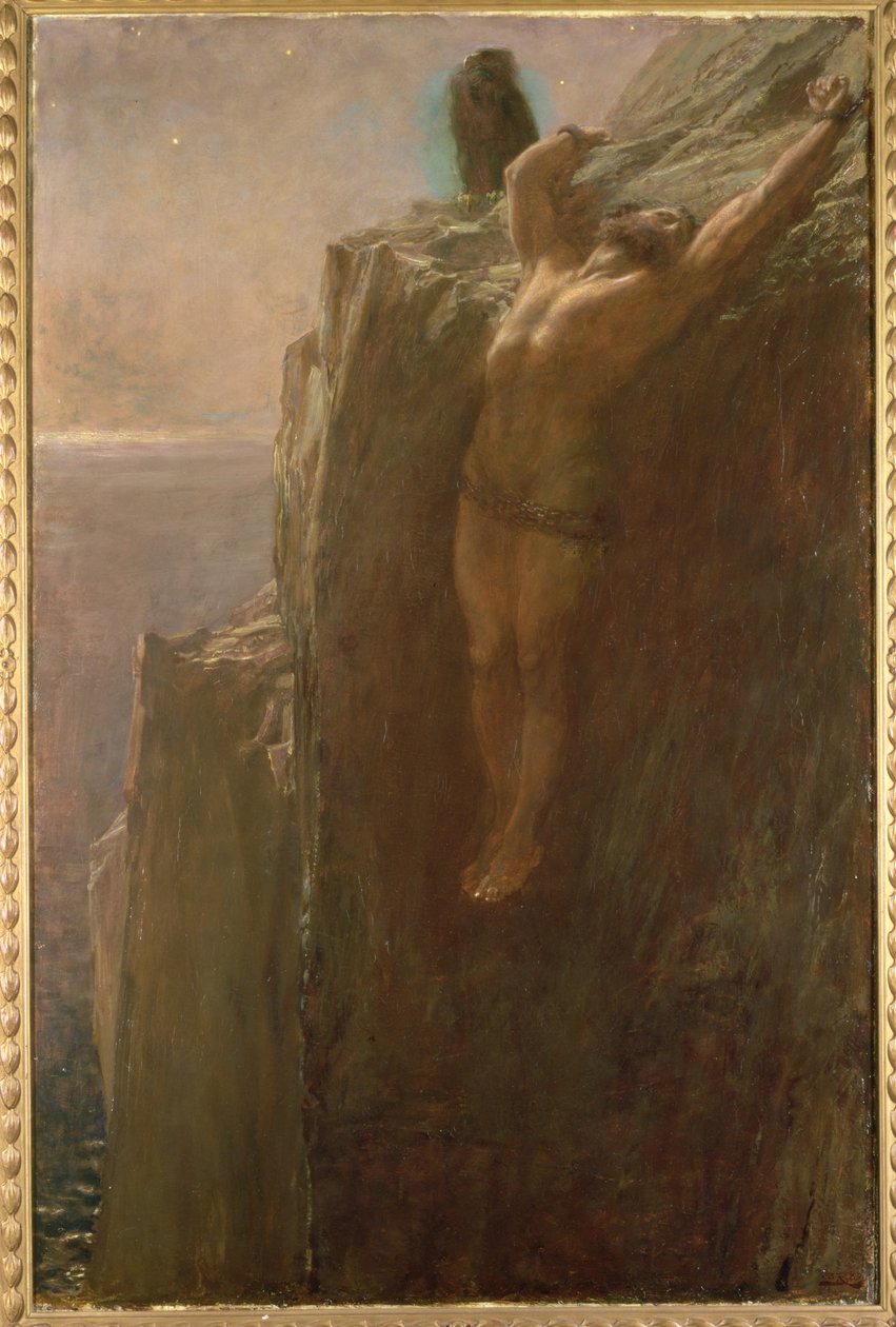 Prometheus Gebonden, 1889 door Briton Riviere