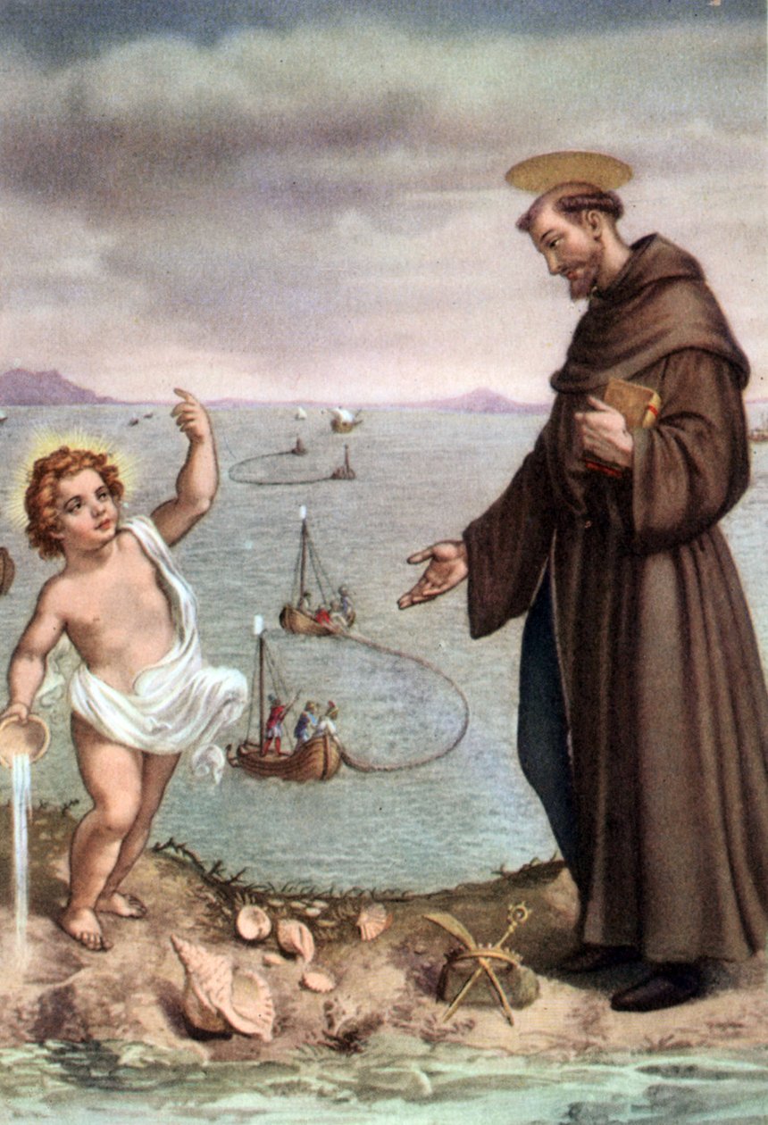Sint Augustinus en de engel, ca. 1950 door Brogi Brogi