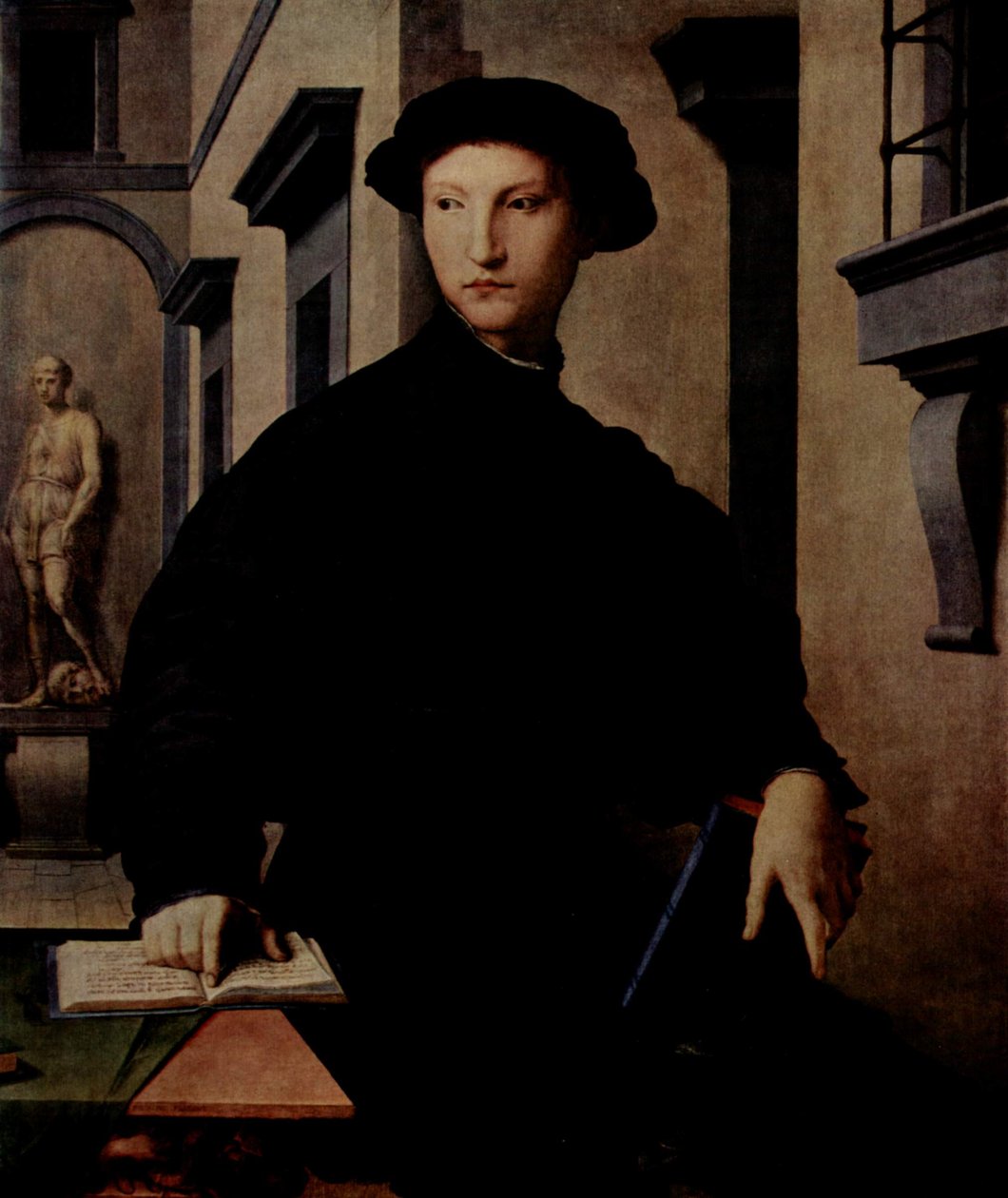 Portrait of Ugolino Martelli (1519-1592) door Bronzino