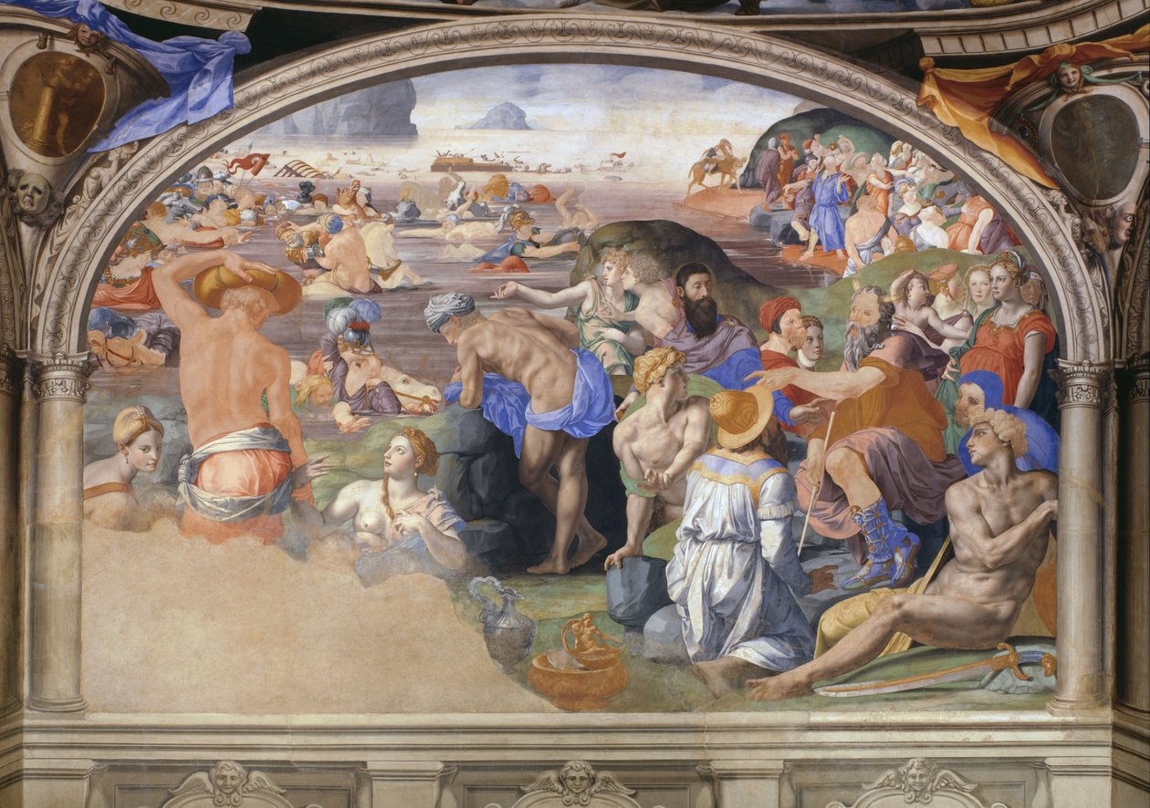 De oversteek van de Rode Zee door Bronzino
