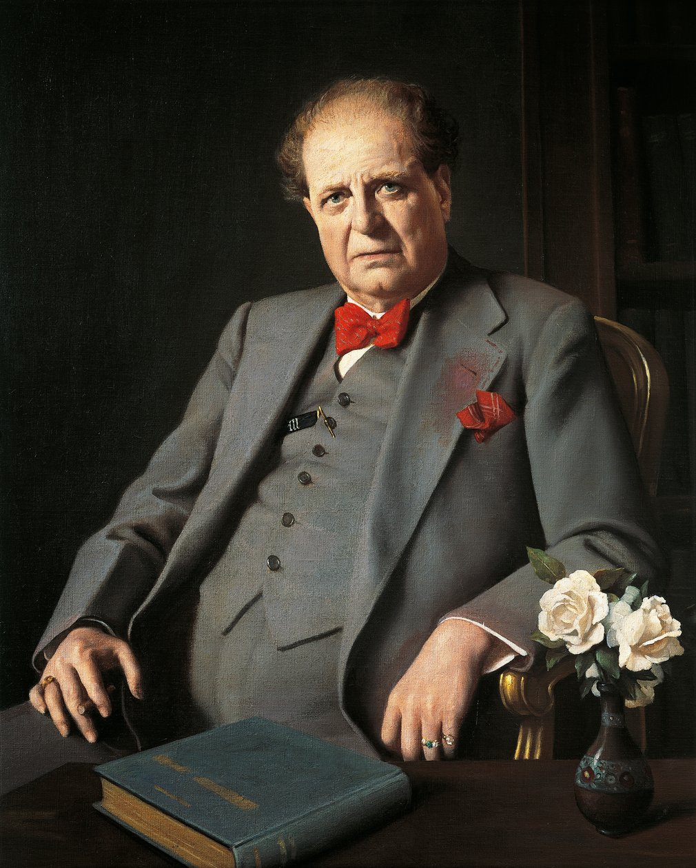 Portret van Pietro Mascagni door Bruno Croatto