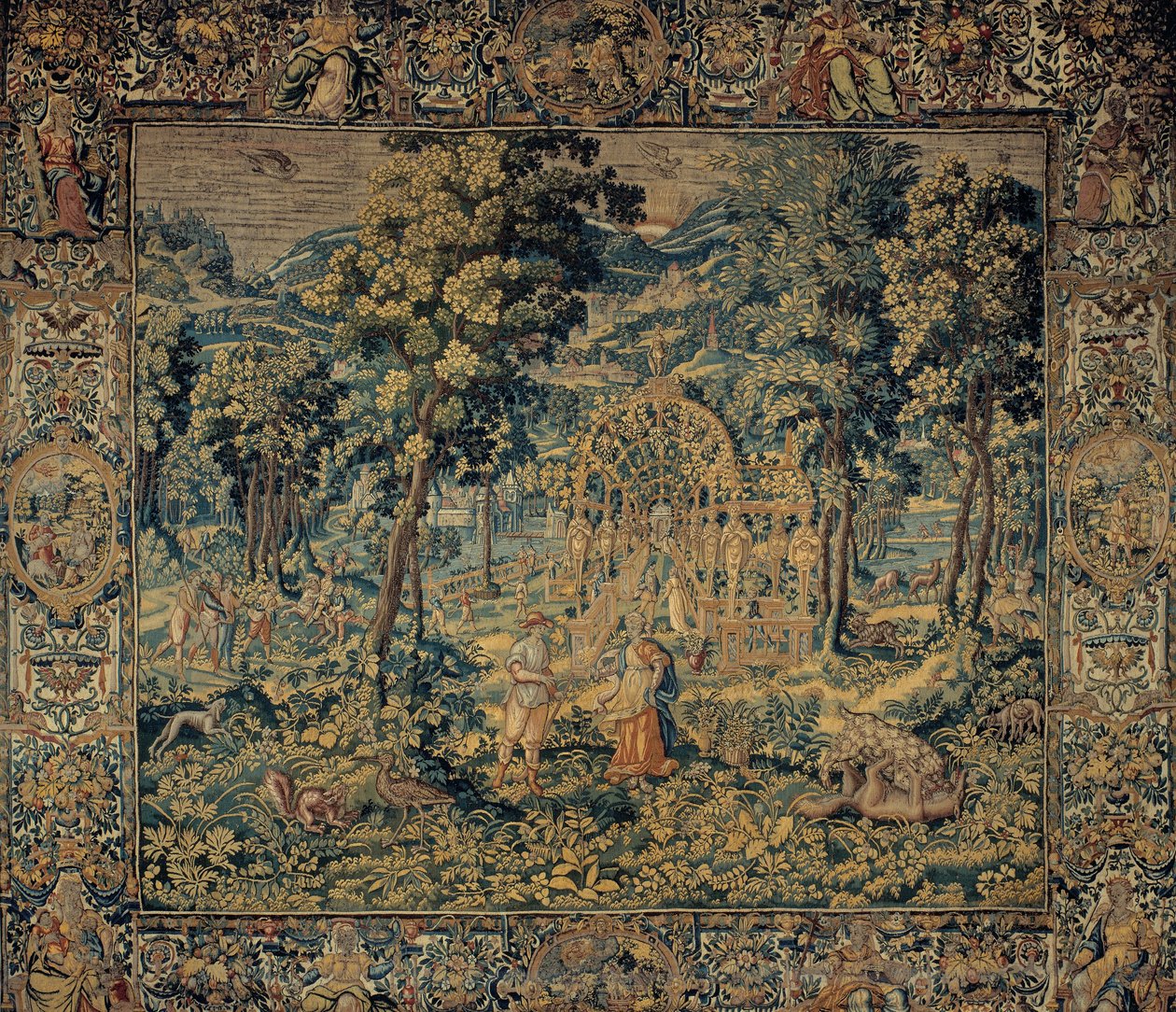 Vertumnus en Pomona door Brussels Manufactory