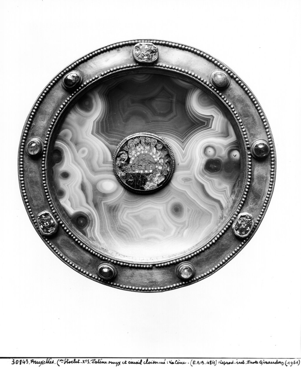 Paten met een medaillon met het Laatste Avondmaal, 9e-10e eeuw door Byzantine
