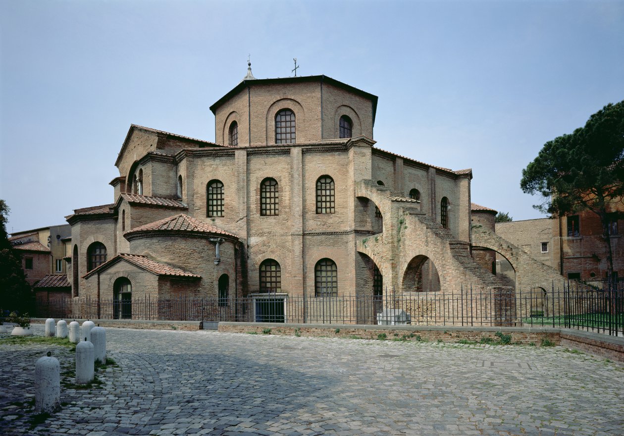 Achtergevel van de kerk, c.547 AD door Byzantine School