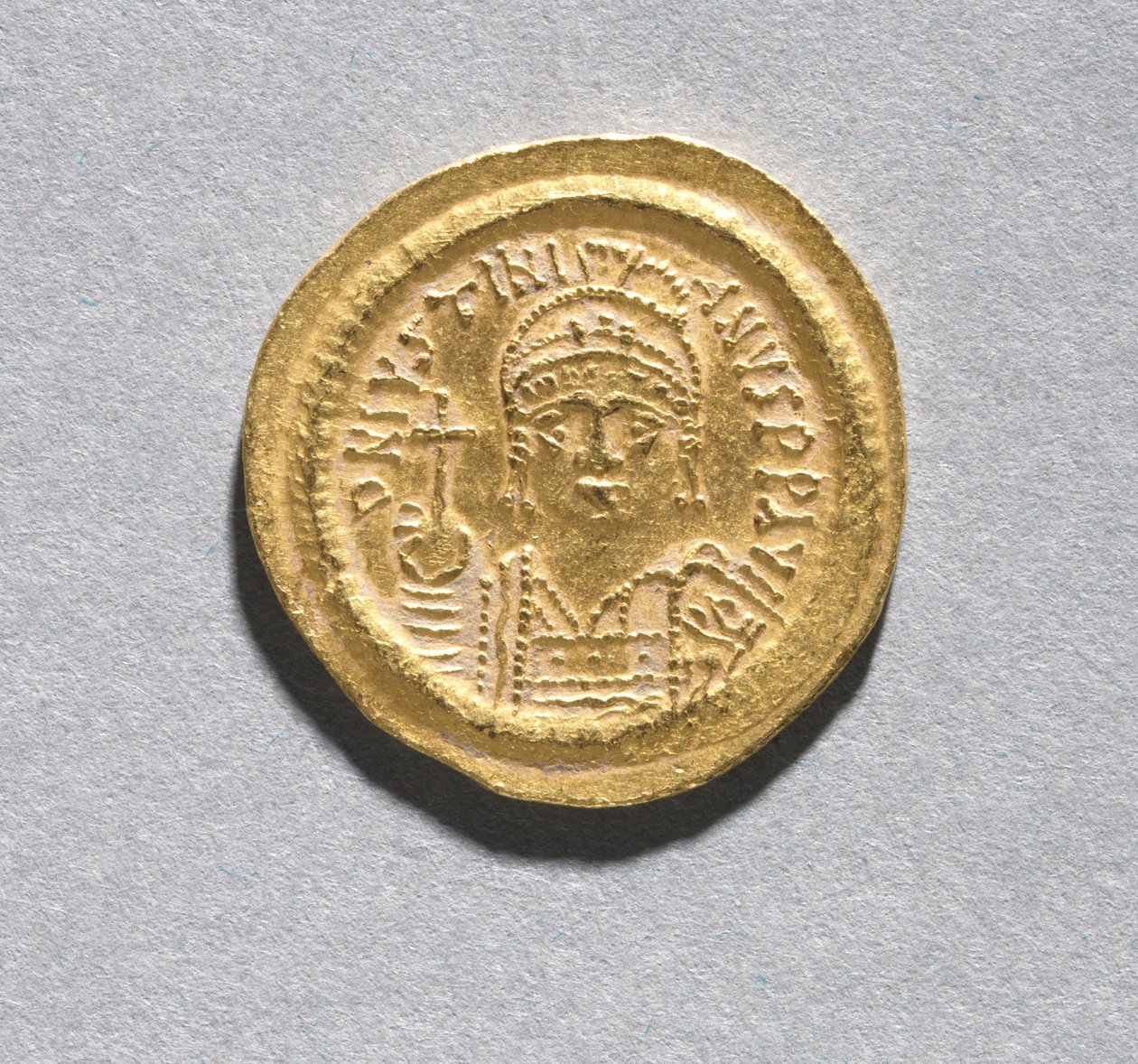 Solidus van Justinianus I door Byzantine School