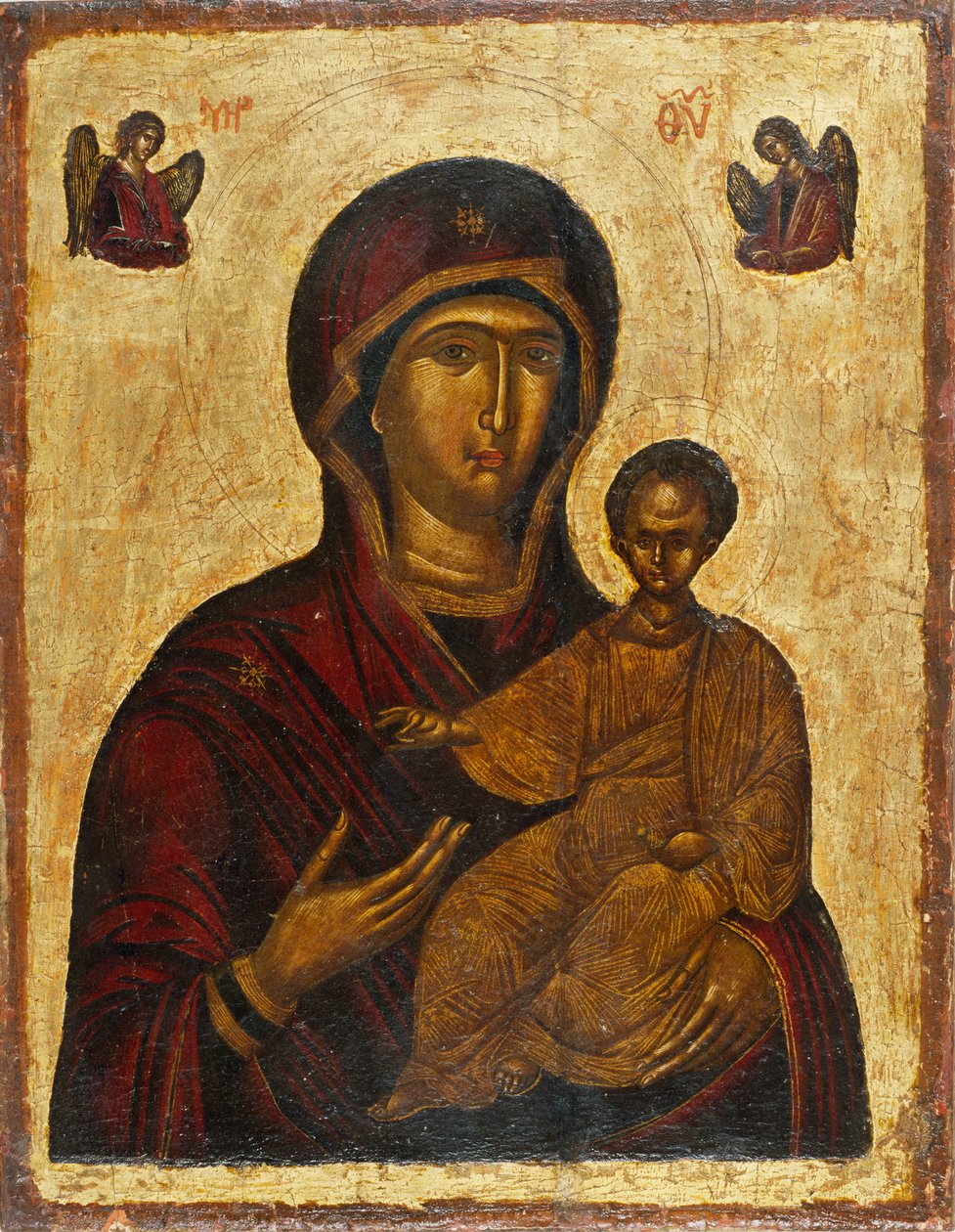 De Maagd Hodegetria, 1500s door Byzantine icon.