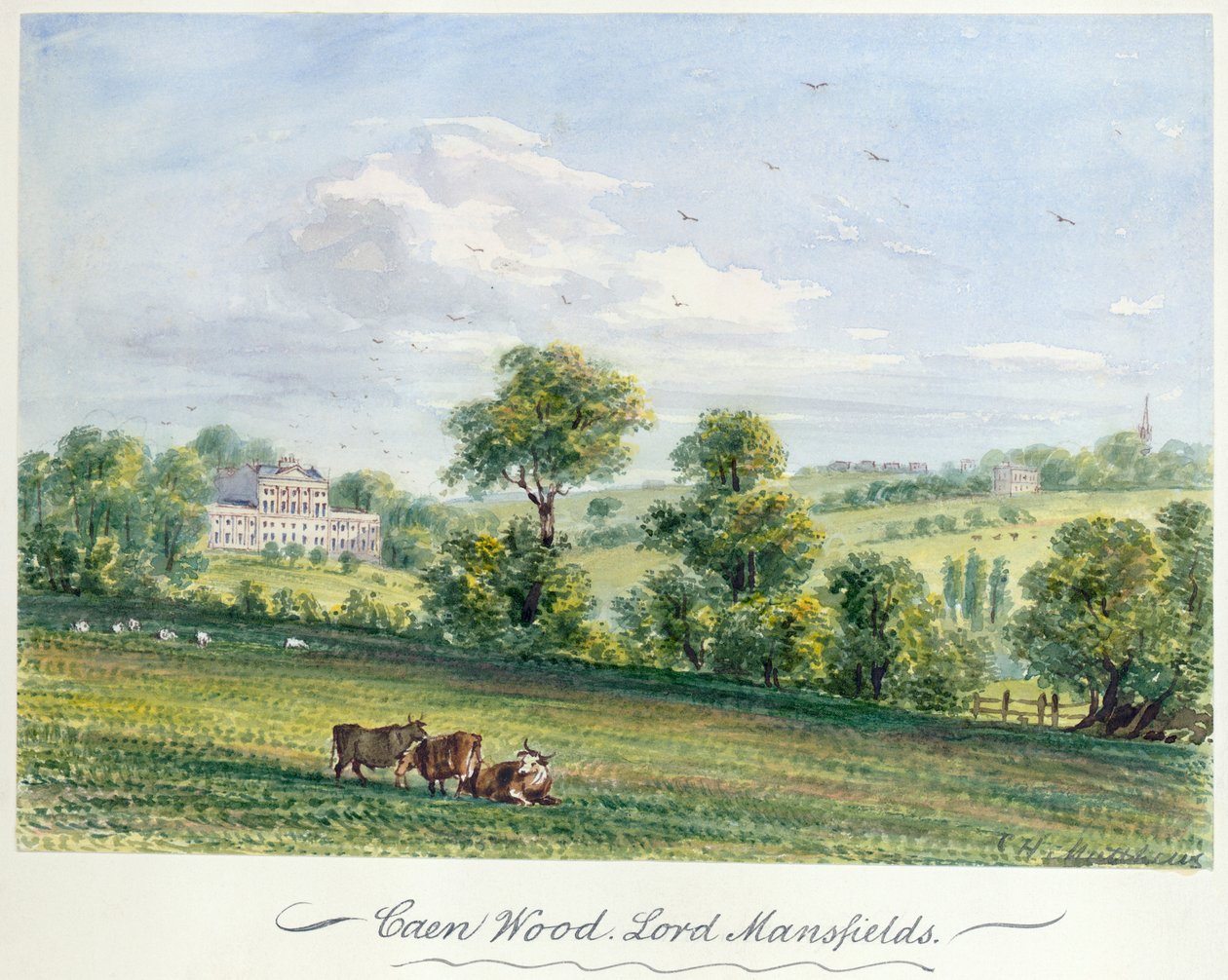 Kenwood, Huis, Hampstead, Londen, 1850 door CH Matthews