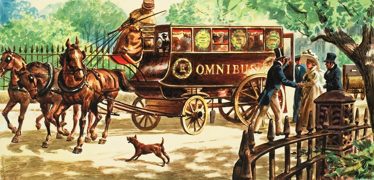 De eerste paardenbussen in Londen door C.L. Doughty