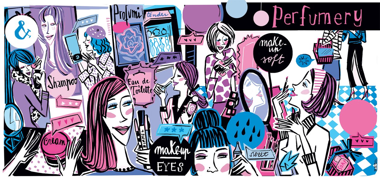 Parfumerie (inkt en digitaal) door COSTANZA FAVERO