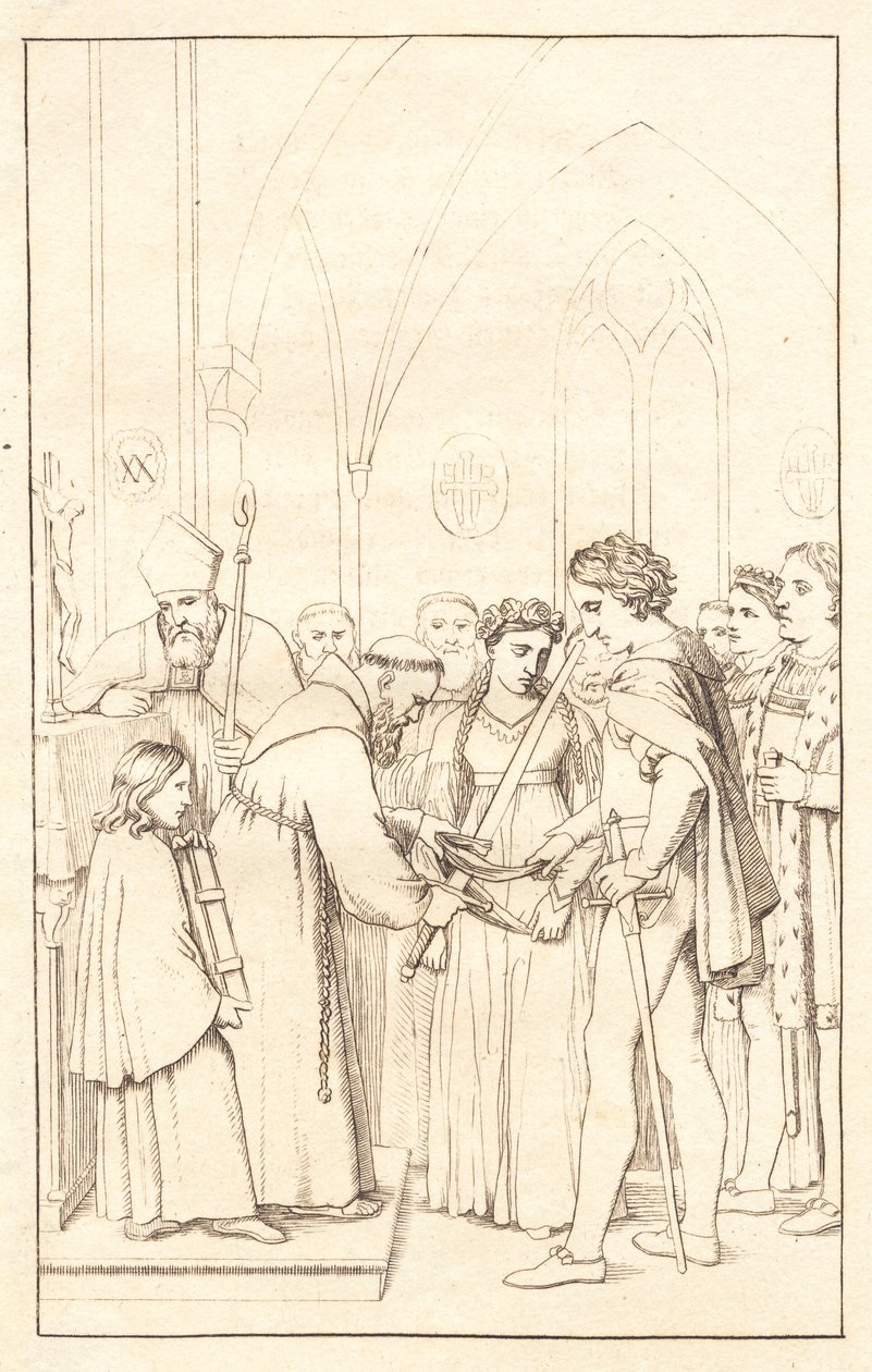 Axel en Valborg. 3e akte door Christoffer Wilhelm Eckersberg
